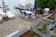 Paver Patios and walls installed in Laconia, New Hampshire Belknap County