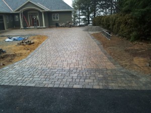 Permeable Paver driveways installed in New hampshire, Belknap County