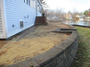 Paver Patio Before Picture