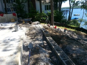 Paver Patios installed in Meredith New Hampshire, Belknap County
