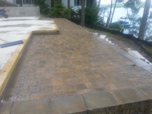 Paver Patios Installed in New hampshire, Belknap County.