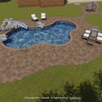 Paver pool decks installed in New Hampshire.