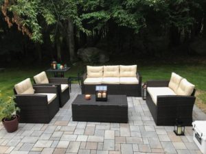 Outdoor living by Natures Elite Landscaping and Techo-Bloc Pavers